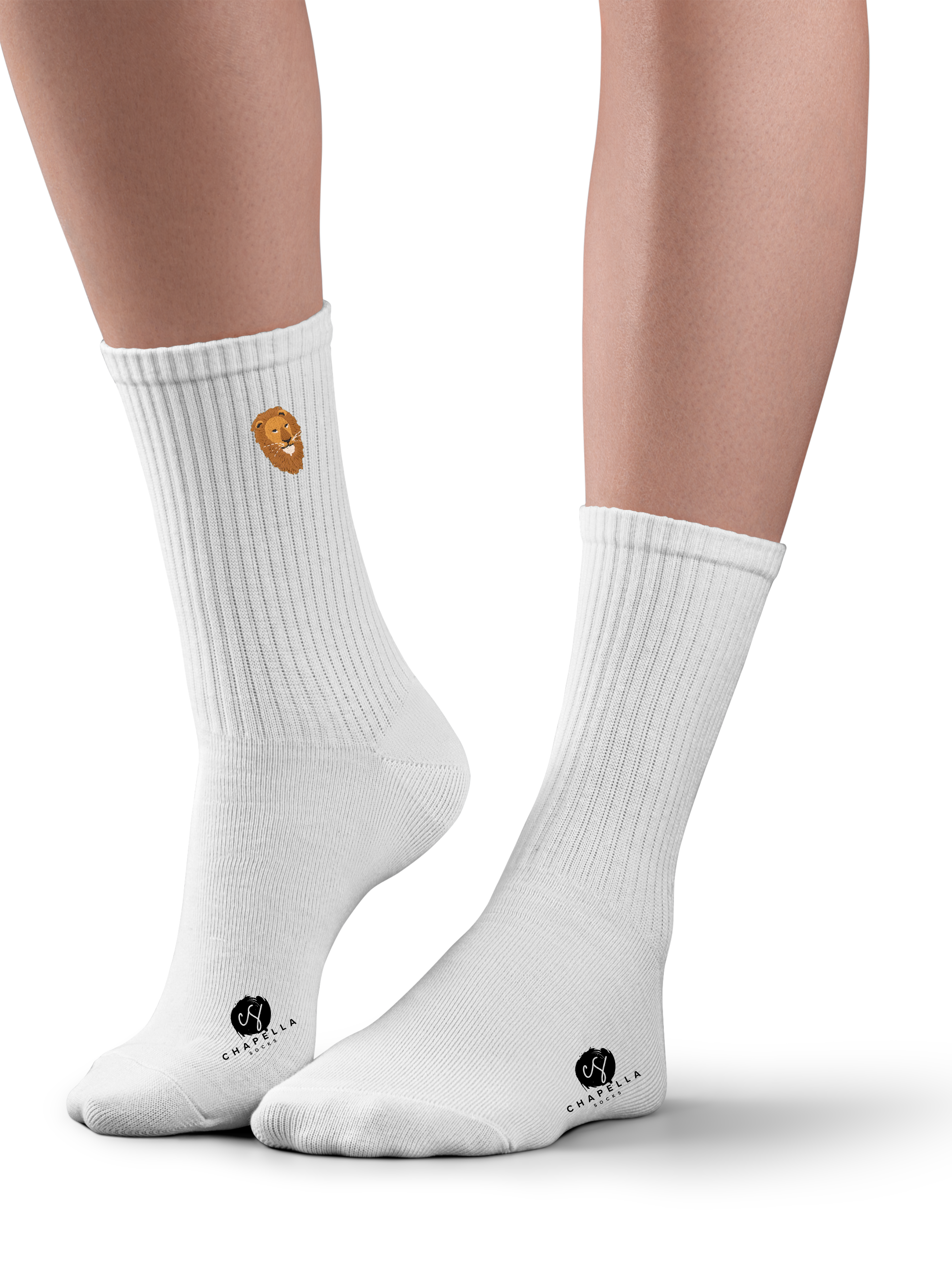 Lion Embroidered Socks