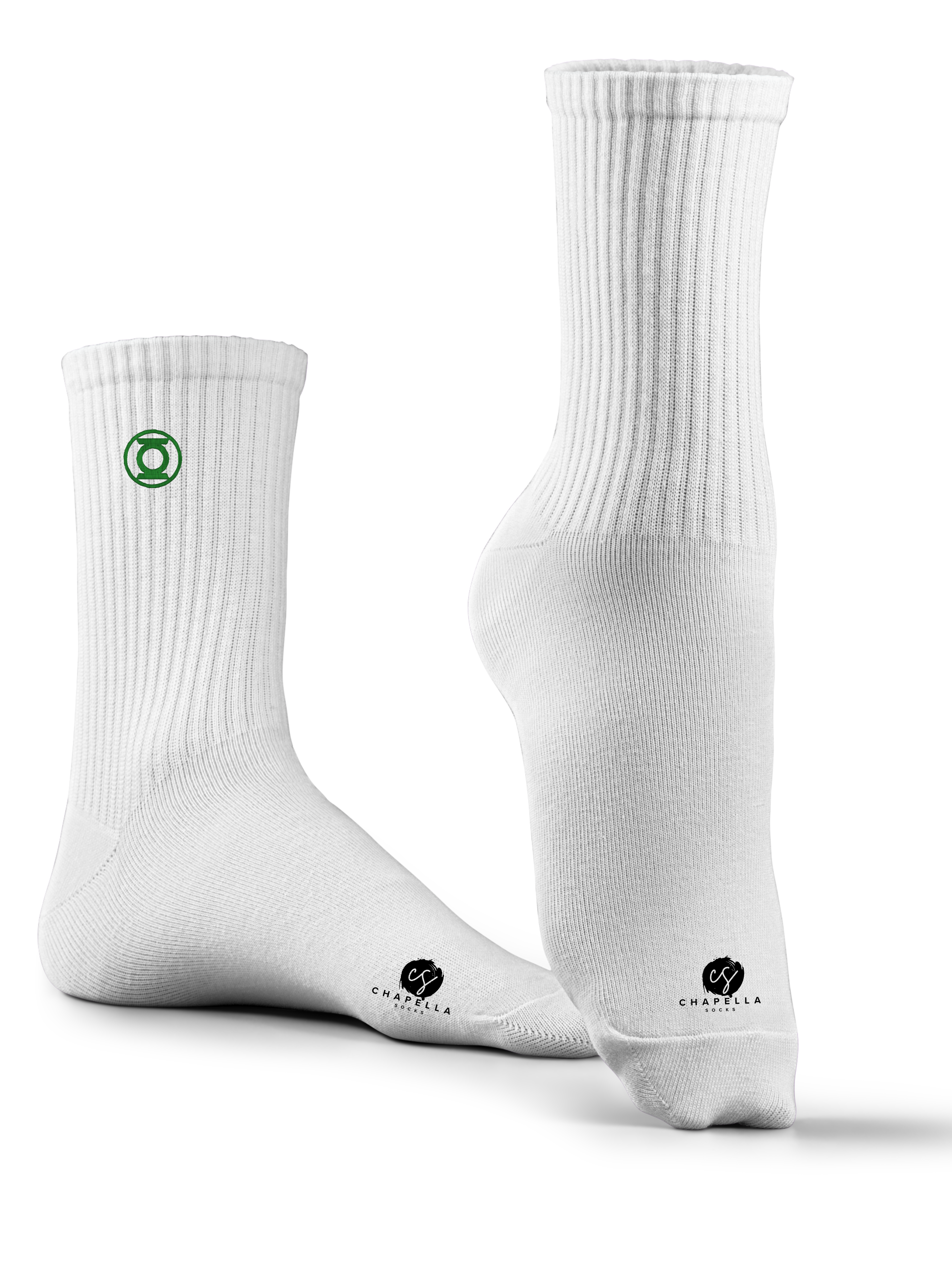 Green Lantern Embroidered Socks